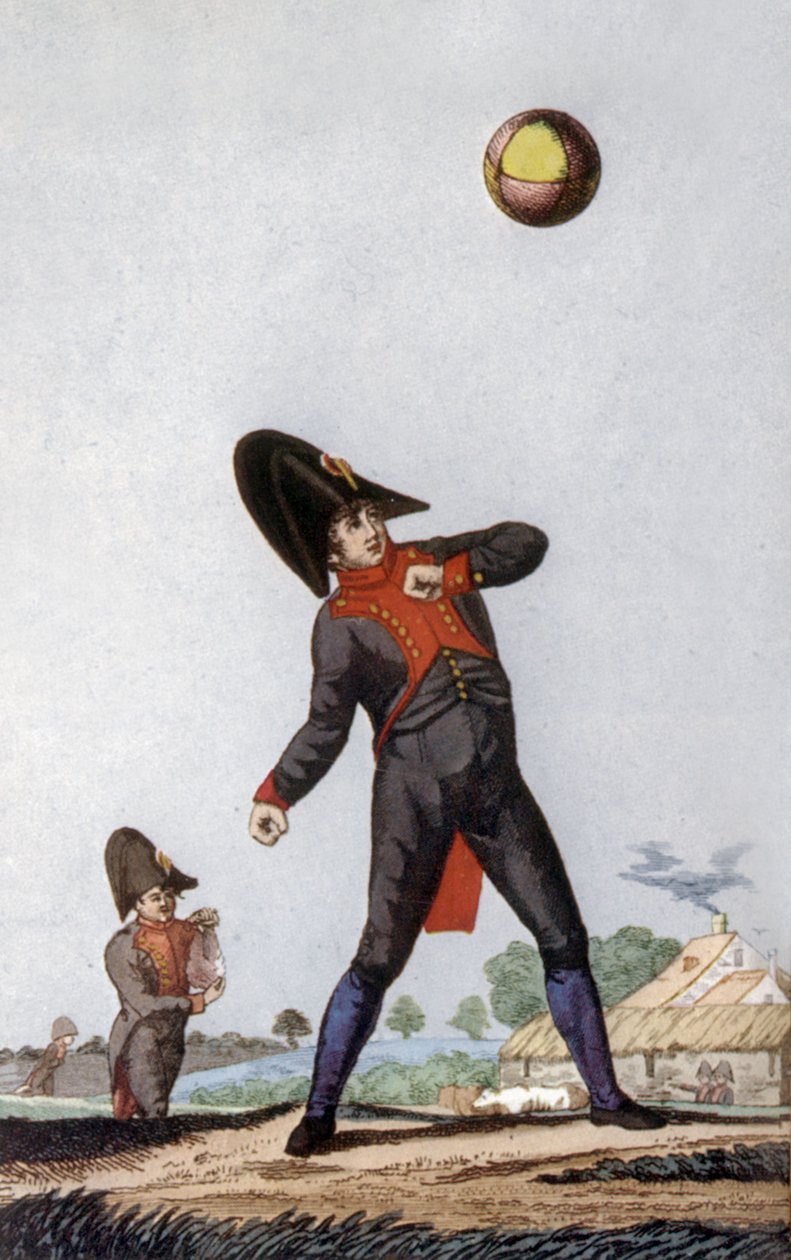 A párizsi Napóleon Középiskola tanulója, 1810 körül (színes metszet) alkotó: French School