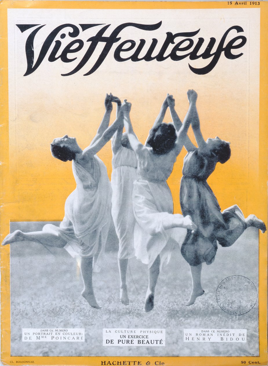 Pure Beauty gyakorlat, a Vie Heureuse borítóillusztrációja, 1913. április 15 alkotó: French School