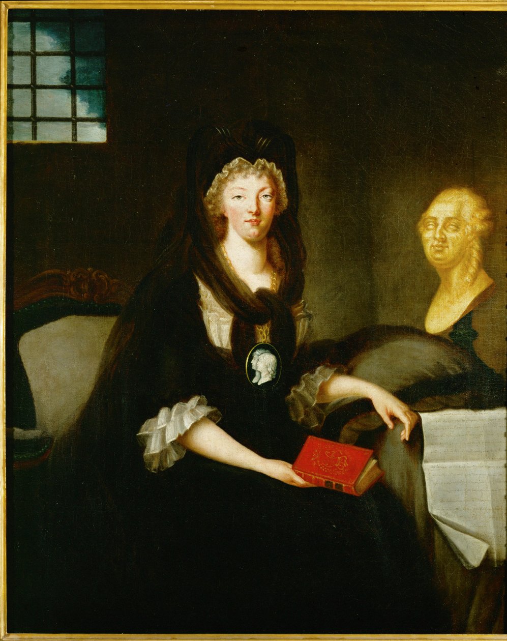 Marie Antoinette királynő bebörtönözve a Conciergerie-ben ... alkotó: French School