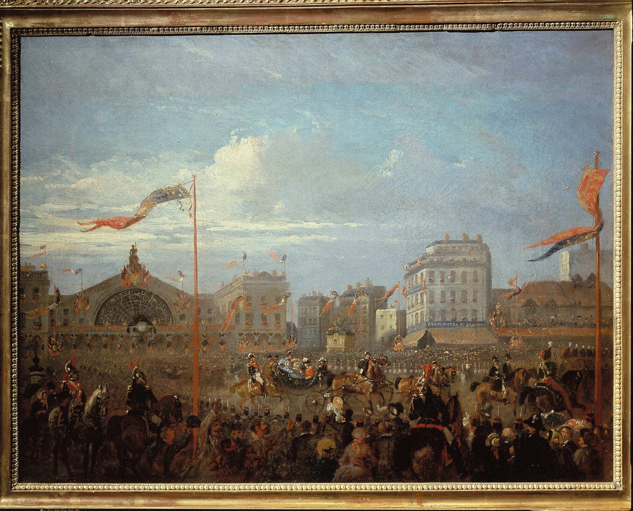 Viktória királynő (1819-1901) Megérkezik a Gare de l