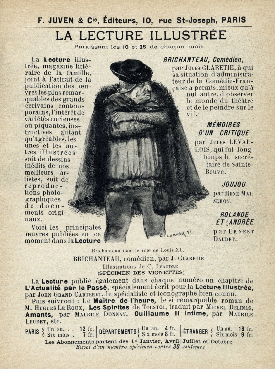 Olvasás illusztrálva. Megjelent: Tristan Bernard "Tales de Pantruche et d