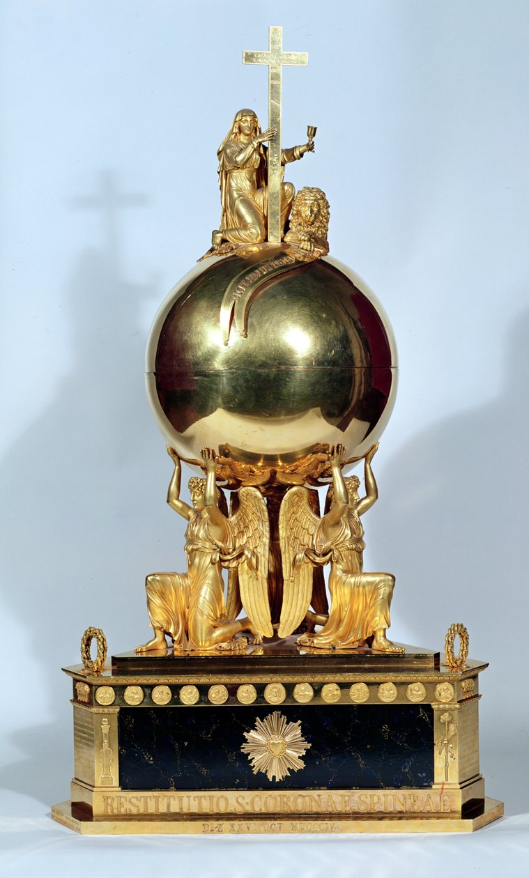 A Töviskorona ereklyetartója, 1804. október 26. (arany) alkotó: French School