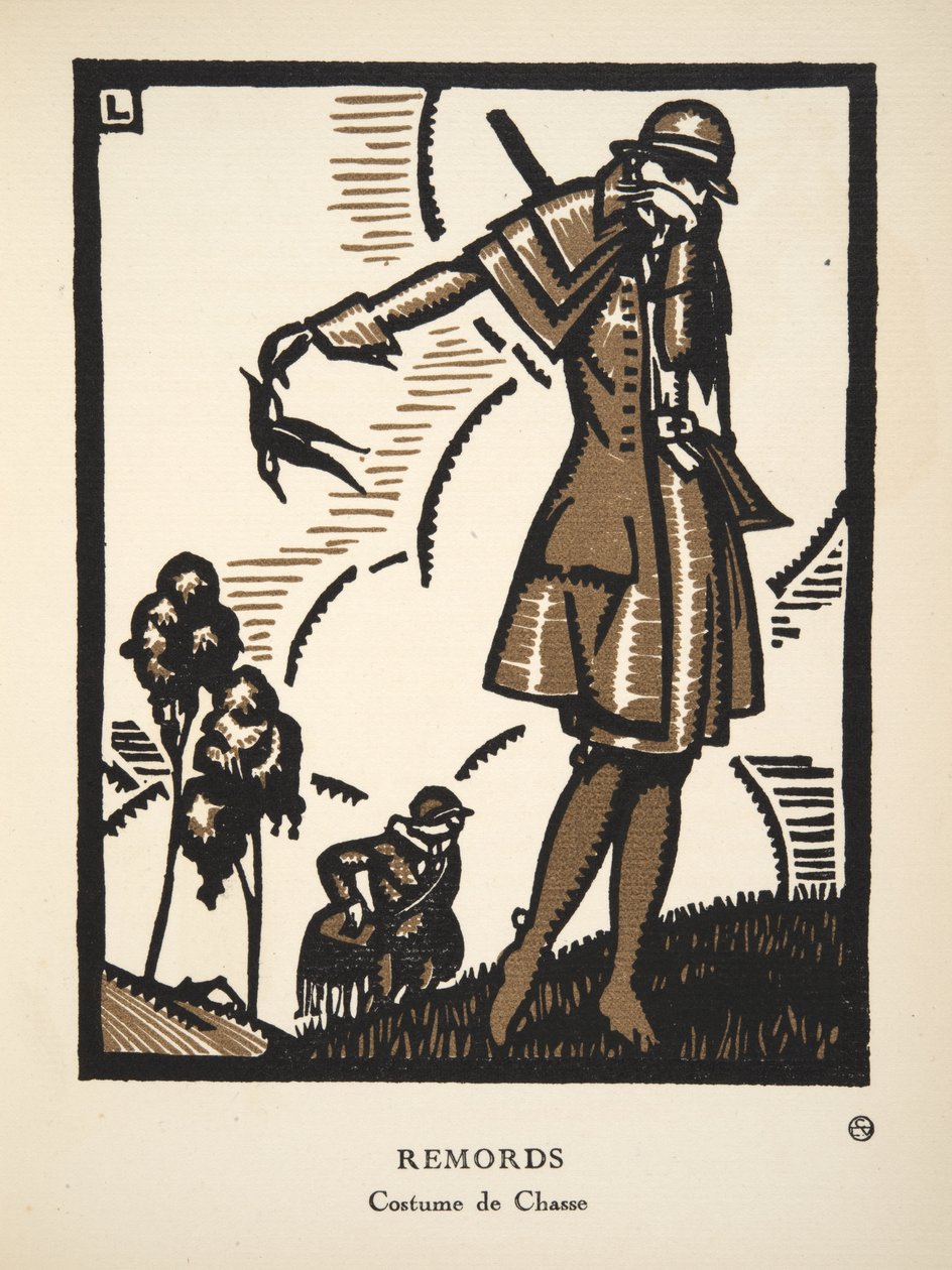 Remords, a divattányérok gyűjteményéből alkotó: French School