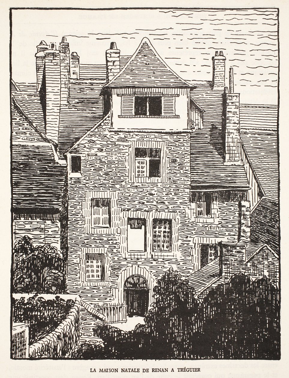 Renans szülőhelye Treguierben alkotó: French School
