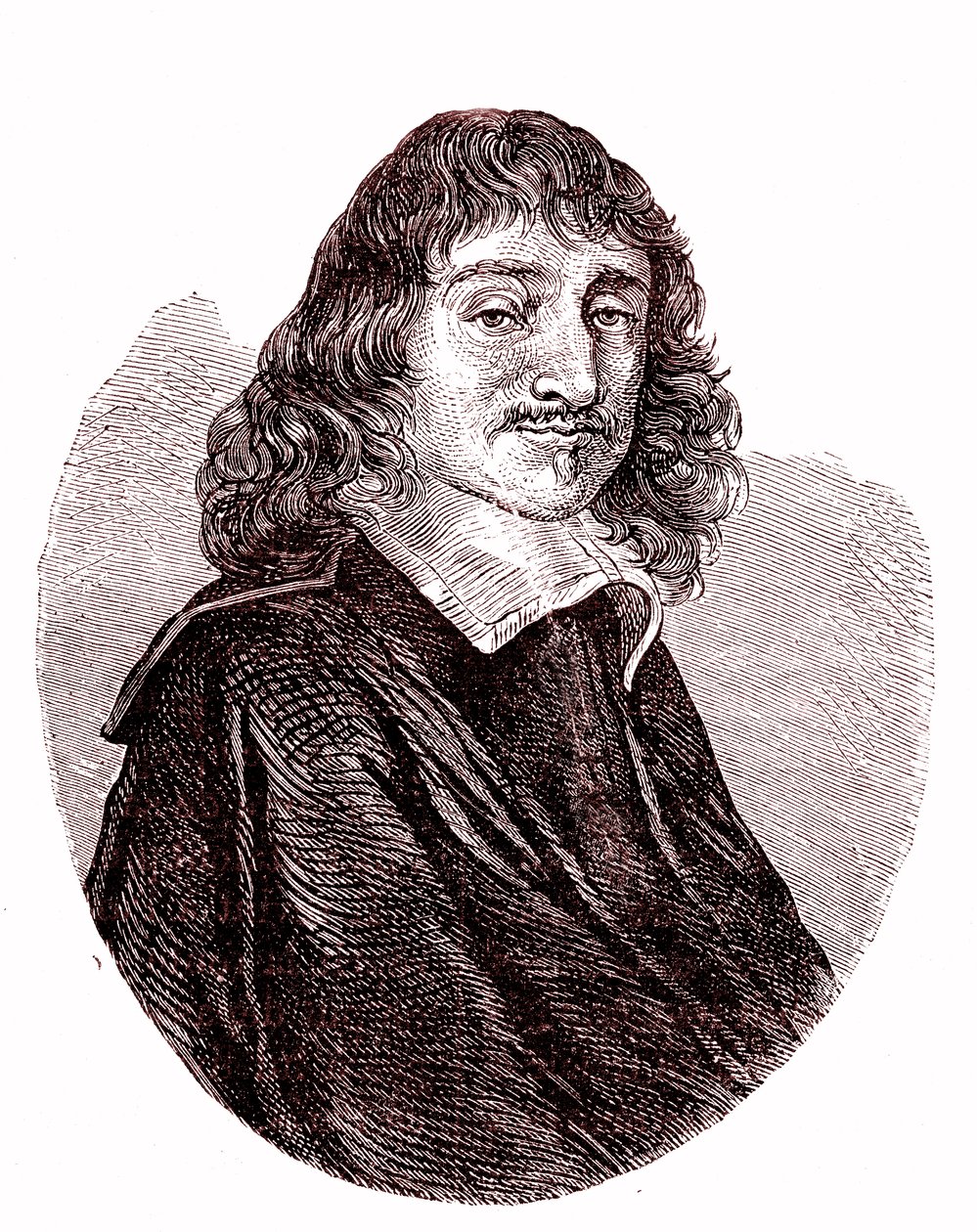 Rene Descartes, francia fizikus, matematikus, filozófus. 1865 (metszet) alkotó: French School