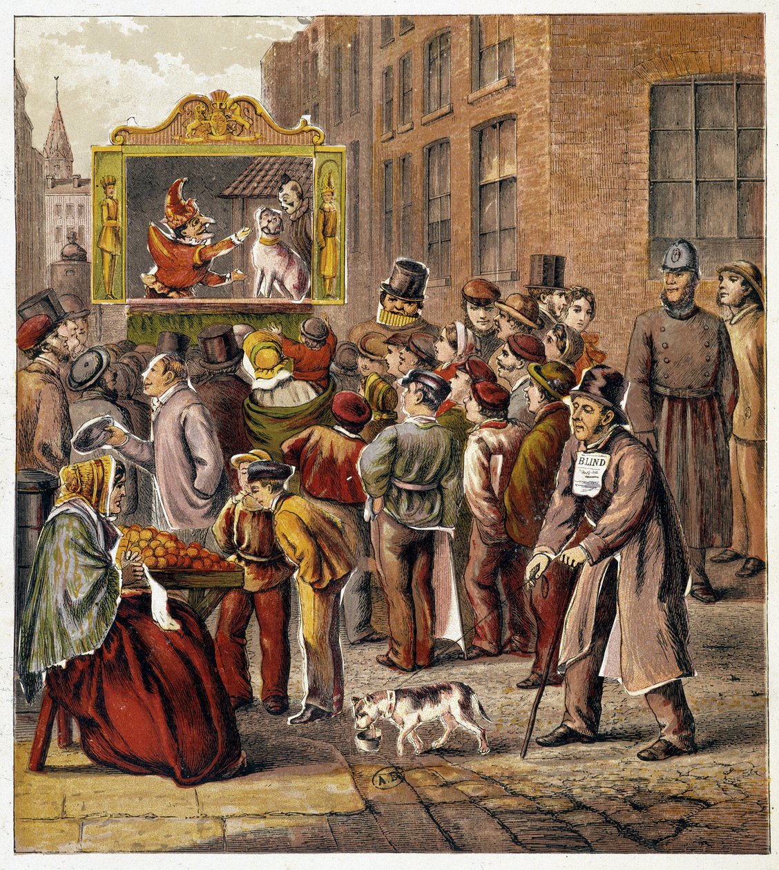 A Guignol ábrázolása - a "Magasin des petits enfants" című filmben alkotó: French School
