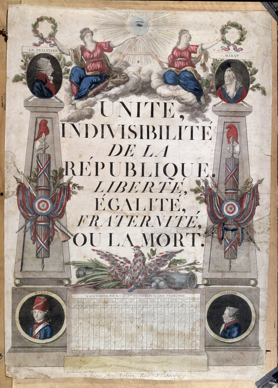 Köztársasági naptár, 1794 alkotó: French School