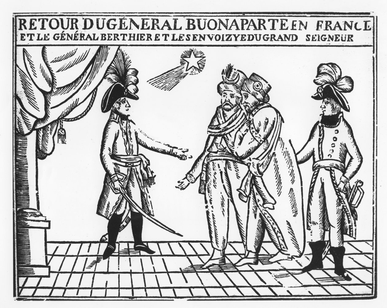Bonaparte tábornok visszatérése Franciaországba (metszet) alkotó: French School