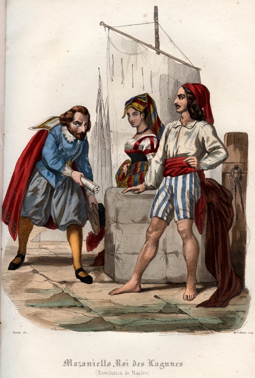 A spanyol Habsburg uralom elleni lázadás Nápolyban 1647-ben alkotó: French School