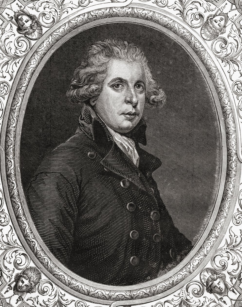 Richard Brinsley Sheridan, Louis Blanc (1811-82) "Histoire de la Revolution Francaise" című művéből alkotó: French School