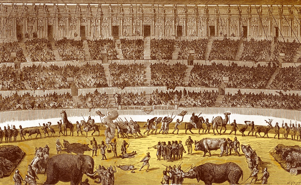 Római cirkusz az ókorban, a "Dictionnaire du Théâtre"-ból, Arthur Pougin alkotó: French School