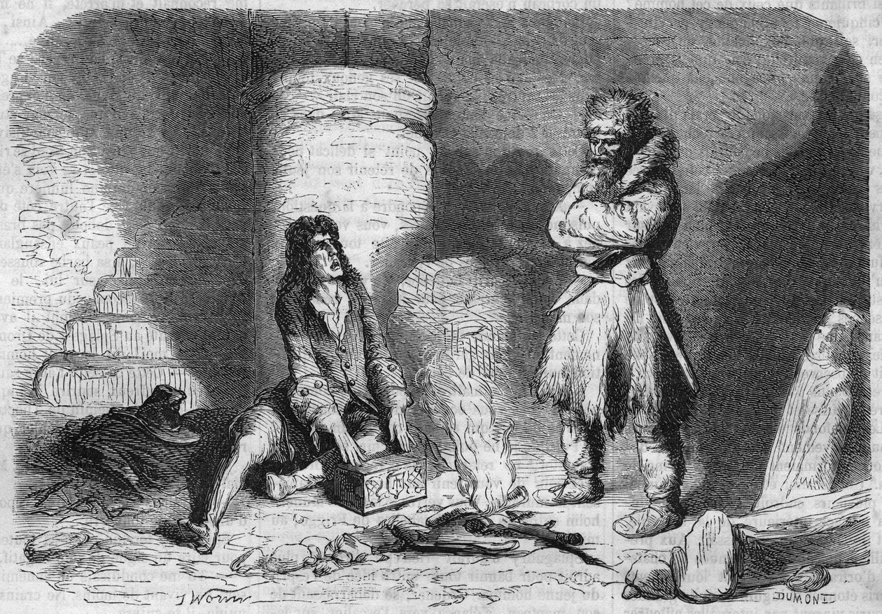 Római sorozat: Victor Hugo (1802-1885) „Izlandi Han” Metszet a „Les bons romances”-ba alkotó: French School