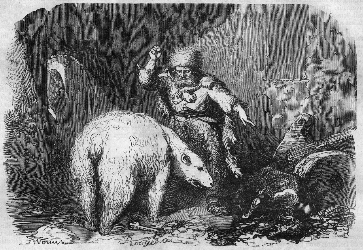 Római sorozat: Victor Hugo (1802-1885) „Izlandi Han” Metszet „Les bons romances”-ba alkotó: French School