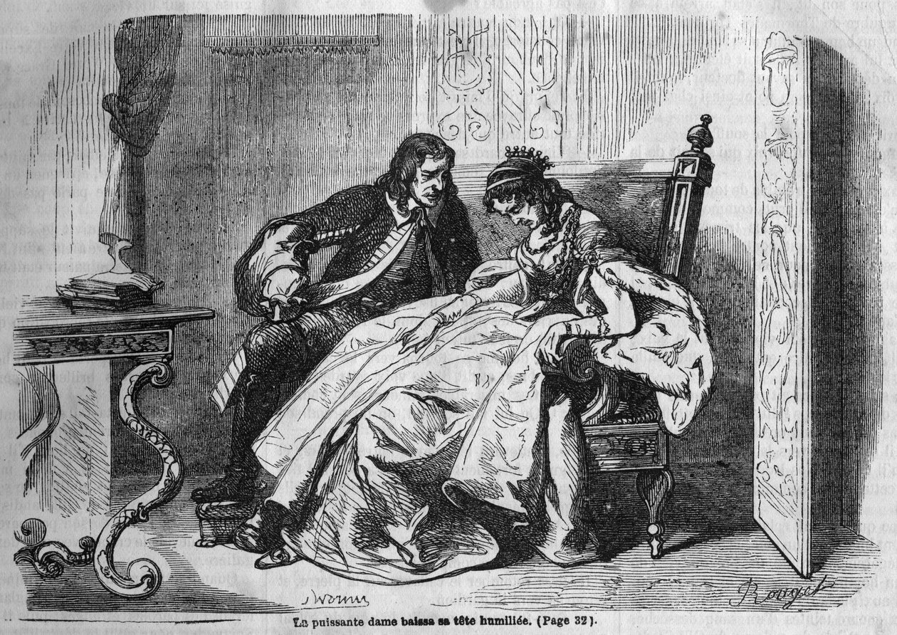 Római sorozat: „The Green Ladies”, George Sand (Aurore Dupin, Baronne Dudevant) (1804-1876). Metszet a „Les bons romances”-ba alkotó: French School
