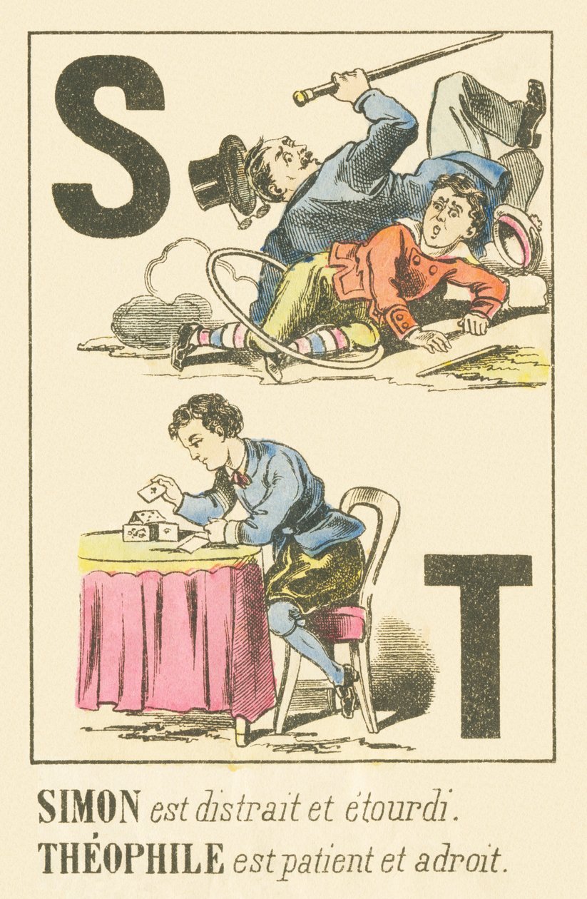 S T: Simon zavart és szédül Theophile türelmes és ügyes alkotó: French School
