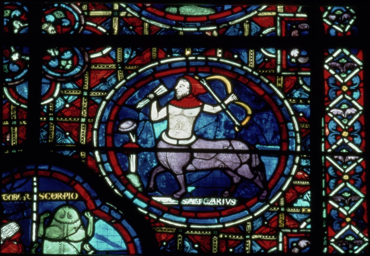 Nyilas, a Zodiákus ablakból, 13. század alkotó: French School
