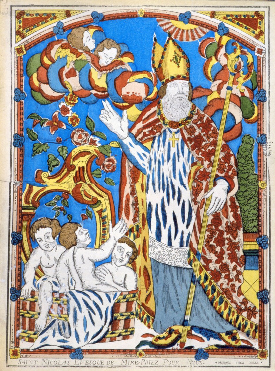 Szent Miklós, Mire püspöke, könyörögj érettünk. alkotó: French School