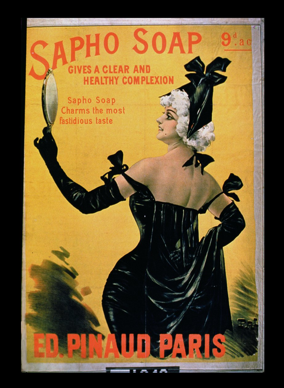 Sapho Soap – tiszta és egészséges arcbőrt kölcsönöz, Pinaud Editions, Párizs alkotó: French School