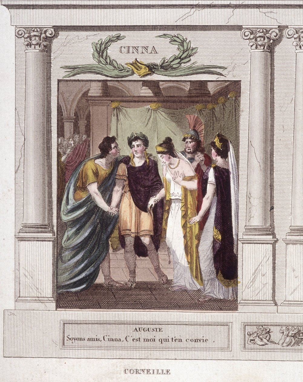 Scene et Dialogue de Augustus a Cinna in "Cinna ou la clemence d