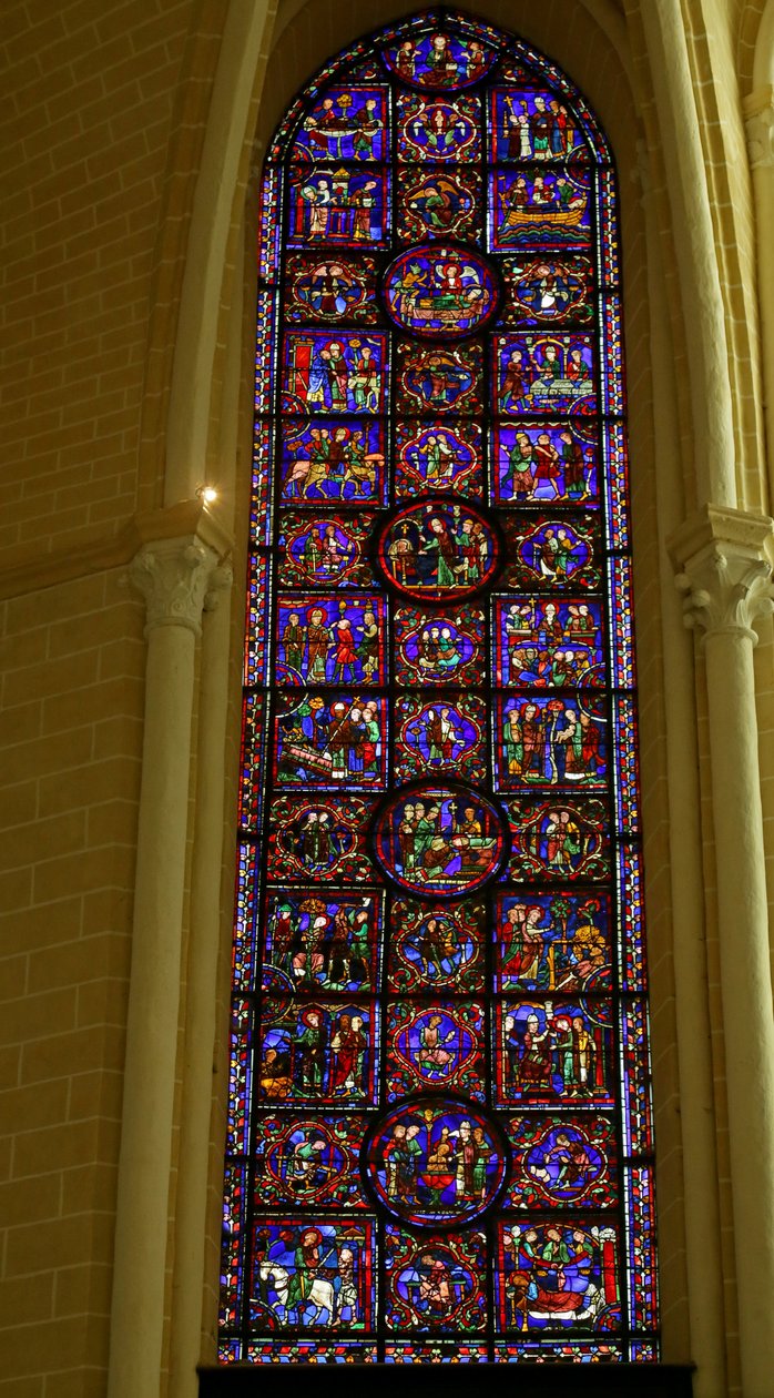 Jelenet Szent Márton életéből, Chartres-i katedrális alkotó: French School
