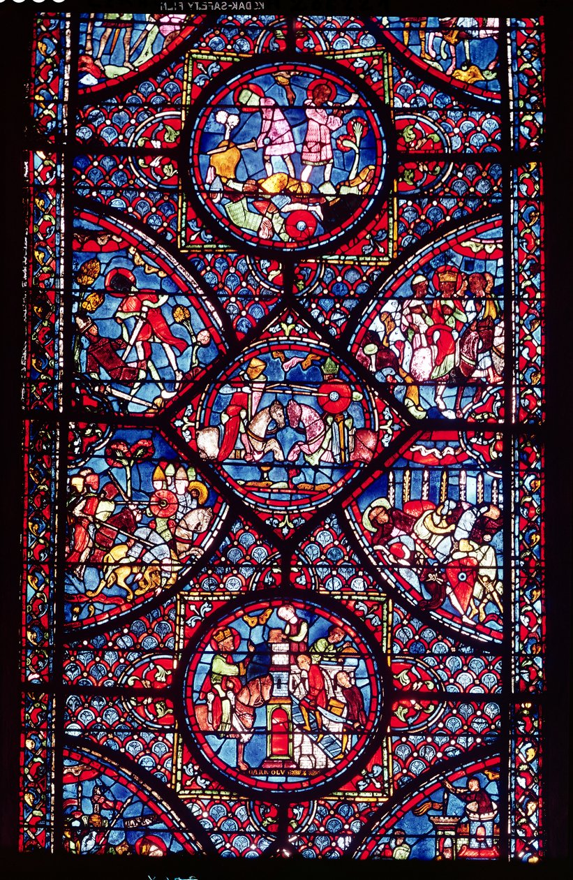Jelenetek Nagy Károly életéből (747-814) az ambulanciából, 1215-25 körül (lásd még: 182938) alkotó: French School