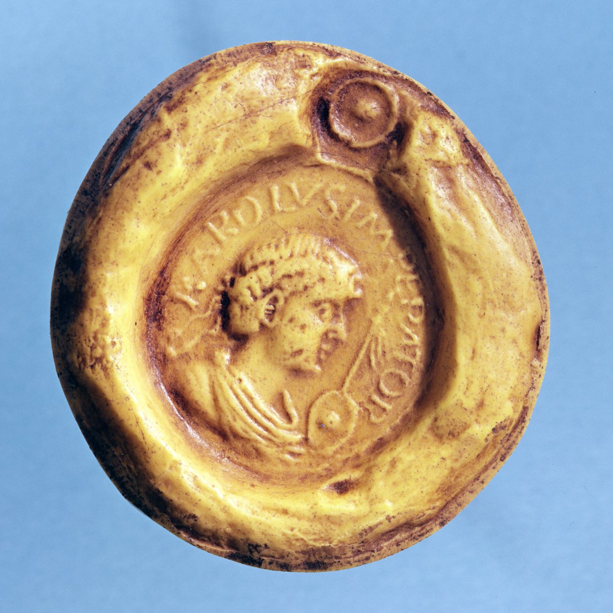 III. Károly (839-888) kövér, francia király és római római császár pecsétje, 9. század alkotó: French School