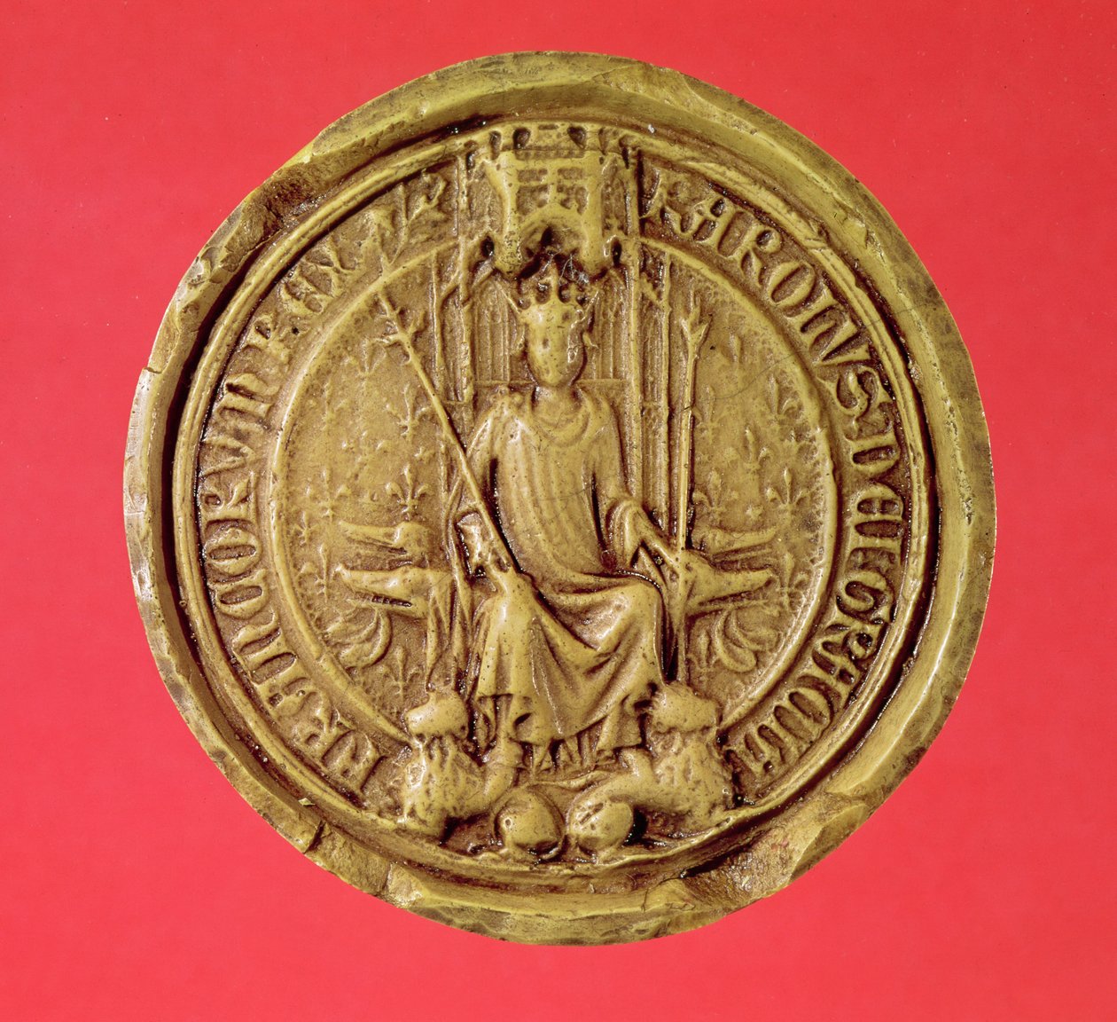VII. Károly pecsétje (1403-61) alkotó: French School