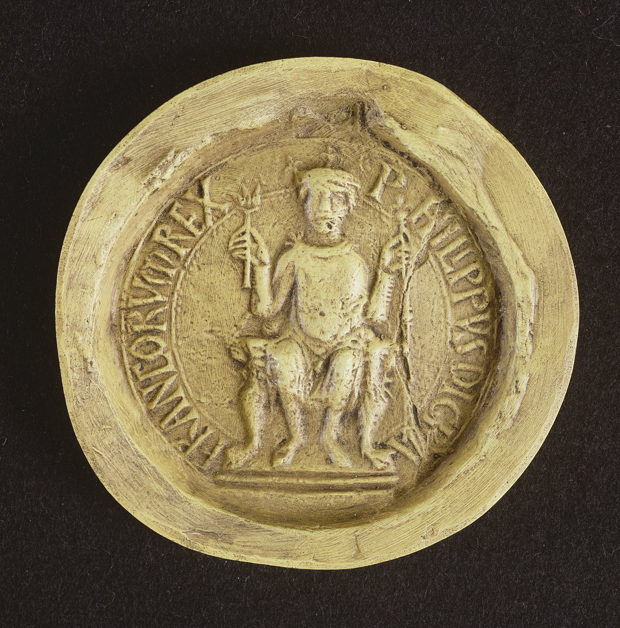 I. Fülöp (1052-1108) pecsétje 1082 (viasz) alkotó: French School