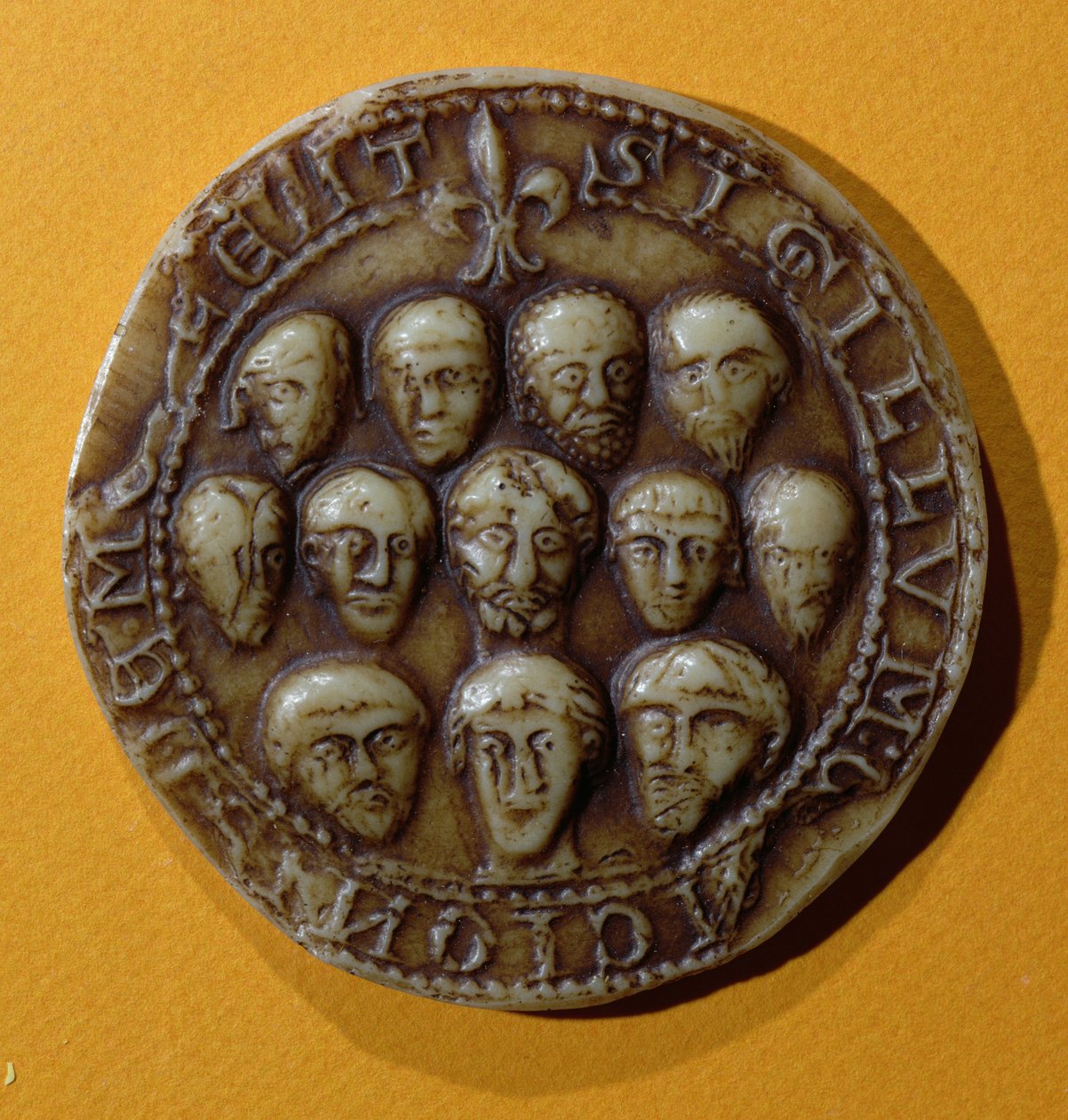 Meulan kommuna tanácsának pecsétje, 1195 (viasz) alkotó: French School