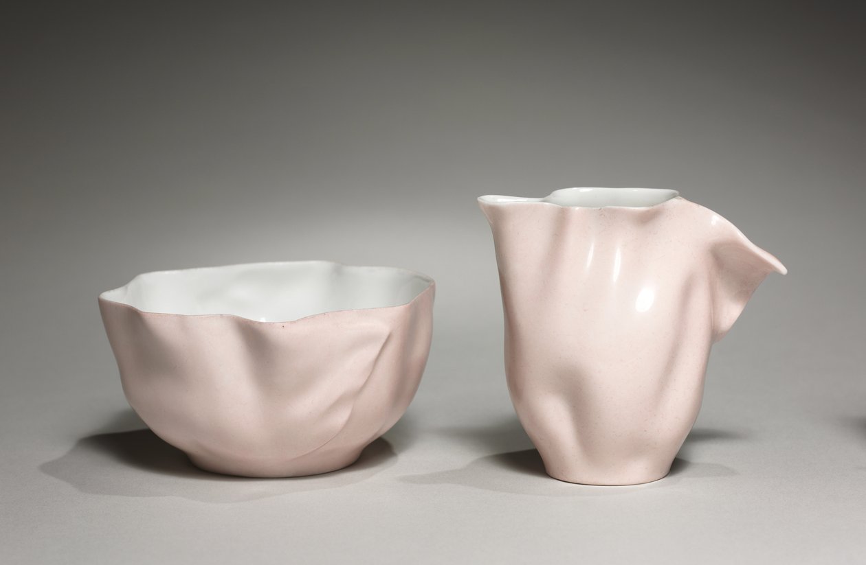 Service Aïda: Bowl, gyártotta a Jean Pouyat Factory, 1880 körül alkotó: French School