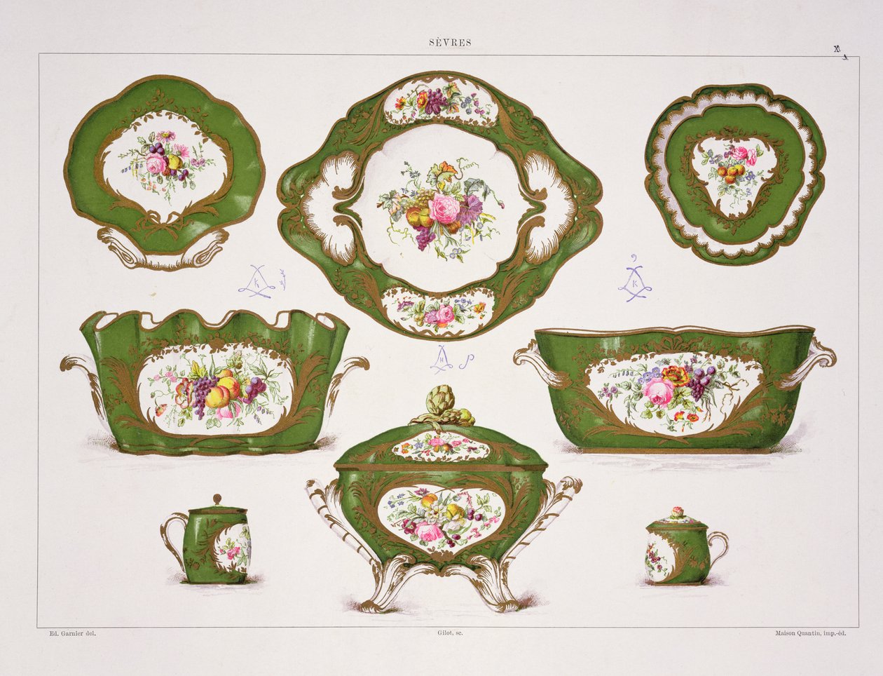 Sevres vacsoraszolgáltatás alkotó: French School