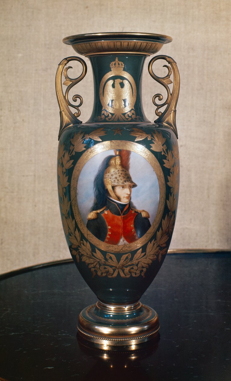 Louis Bonaparte-ot (1778-1846) ábrázoló Sevres váza (porcelán) alkotó: French School