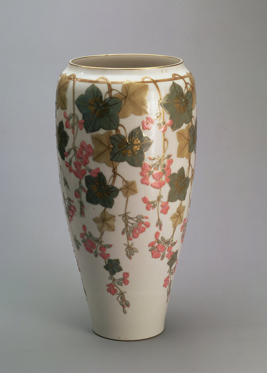 Sevres váza, mázas díszítéssel (porcelán) alkotó: French School