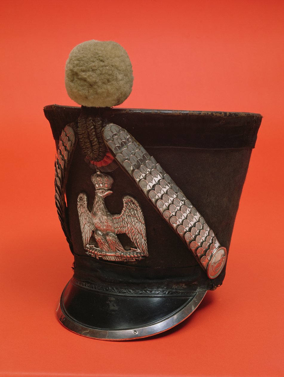 Shako, az Első Francia Birodalom hadseregének lándzsa, 1804-1815 körül (textil) alkotó: French School