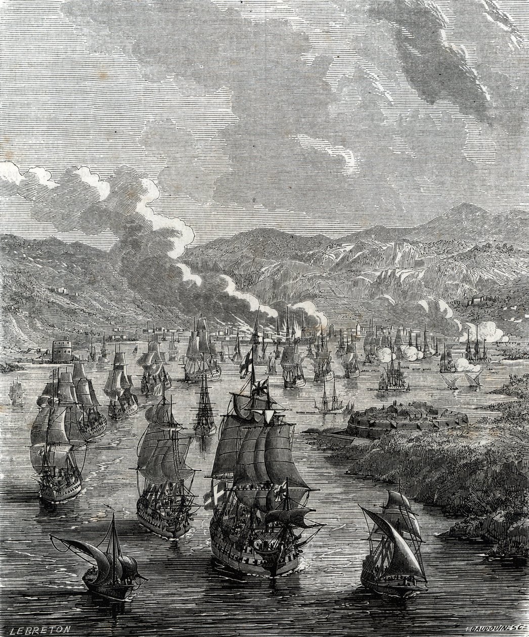 Toulon ostroma 1707. július 29. és augusztus 21. között zajlott a spanyol örökösödési háború során, amikor a szövetséges szárazföldi és tengeri haderő ostrom alá vette a touloni francia haditengerészeti támaszpontot (metszet) alkotó: French School