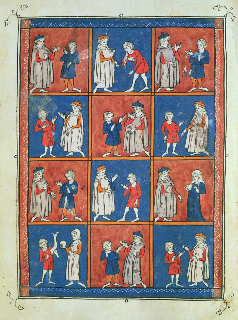 Sloane 1977 fol.51v Tizenkét betegség, Rogier de Salerne „Chirurgia” című művéből alkotó: French School