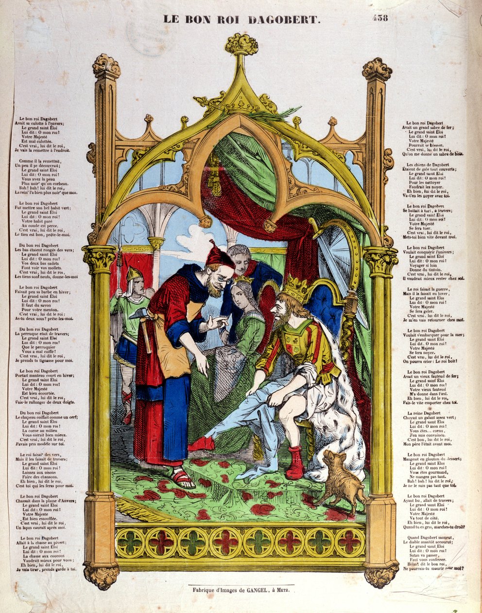 Le Bon Roi Dagobert dalszövegei, 19. század közepe alkotó: French School