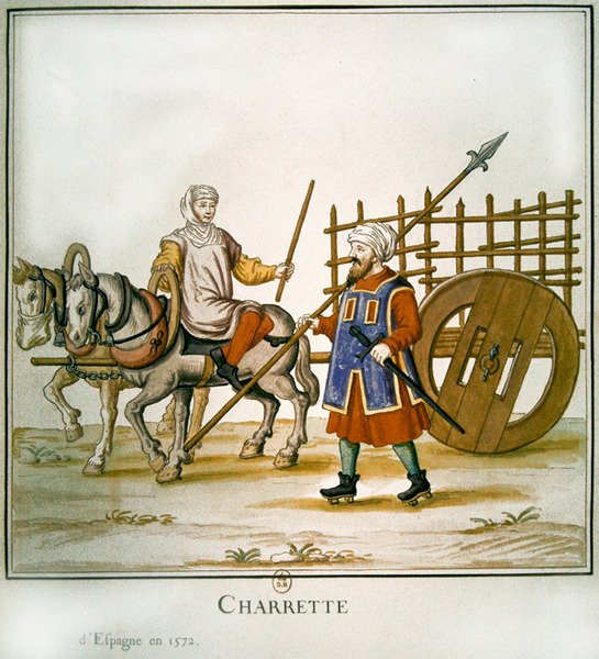 Spanyol kocsi, 1672 (wc papíron) alkotó: French School