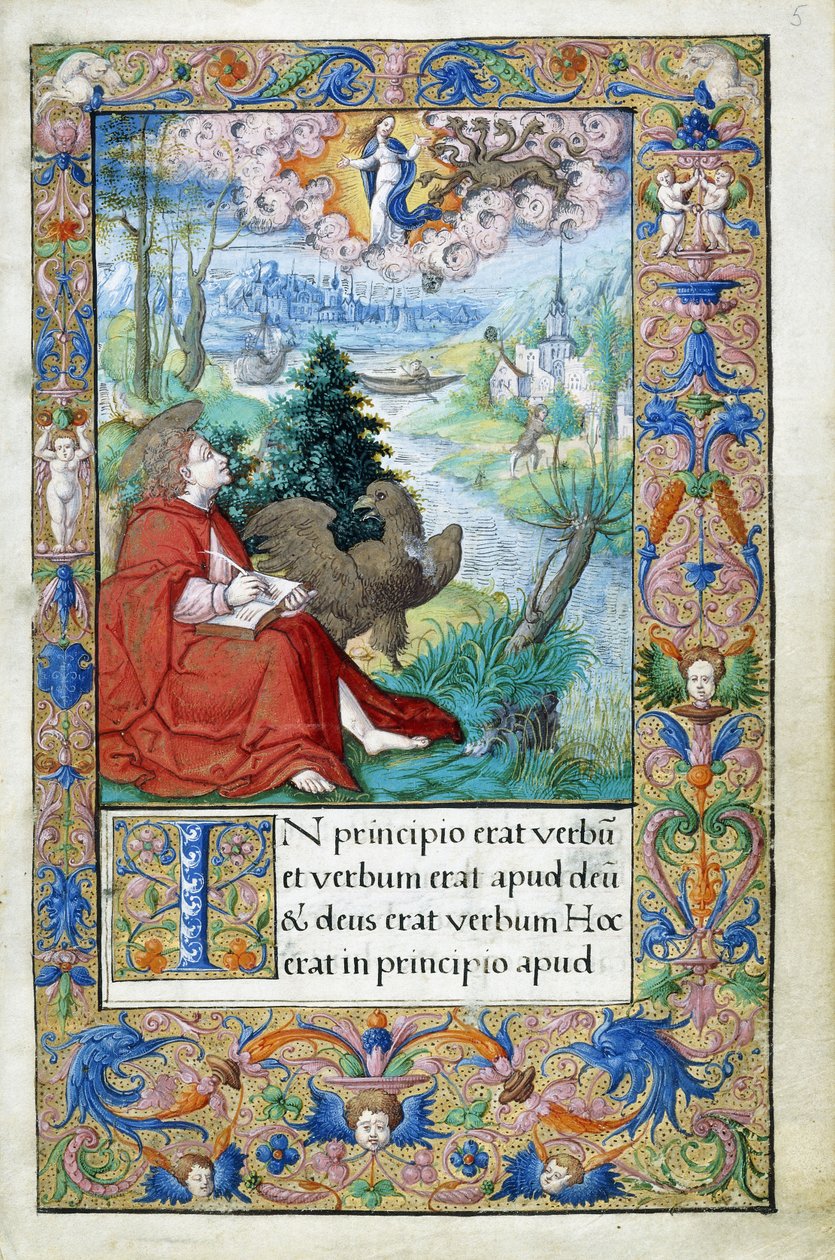 Patmoszi Szent János, I. Ferencnek készült Órakönyvből, 1532-1540 alkotó: French School