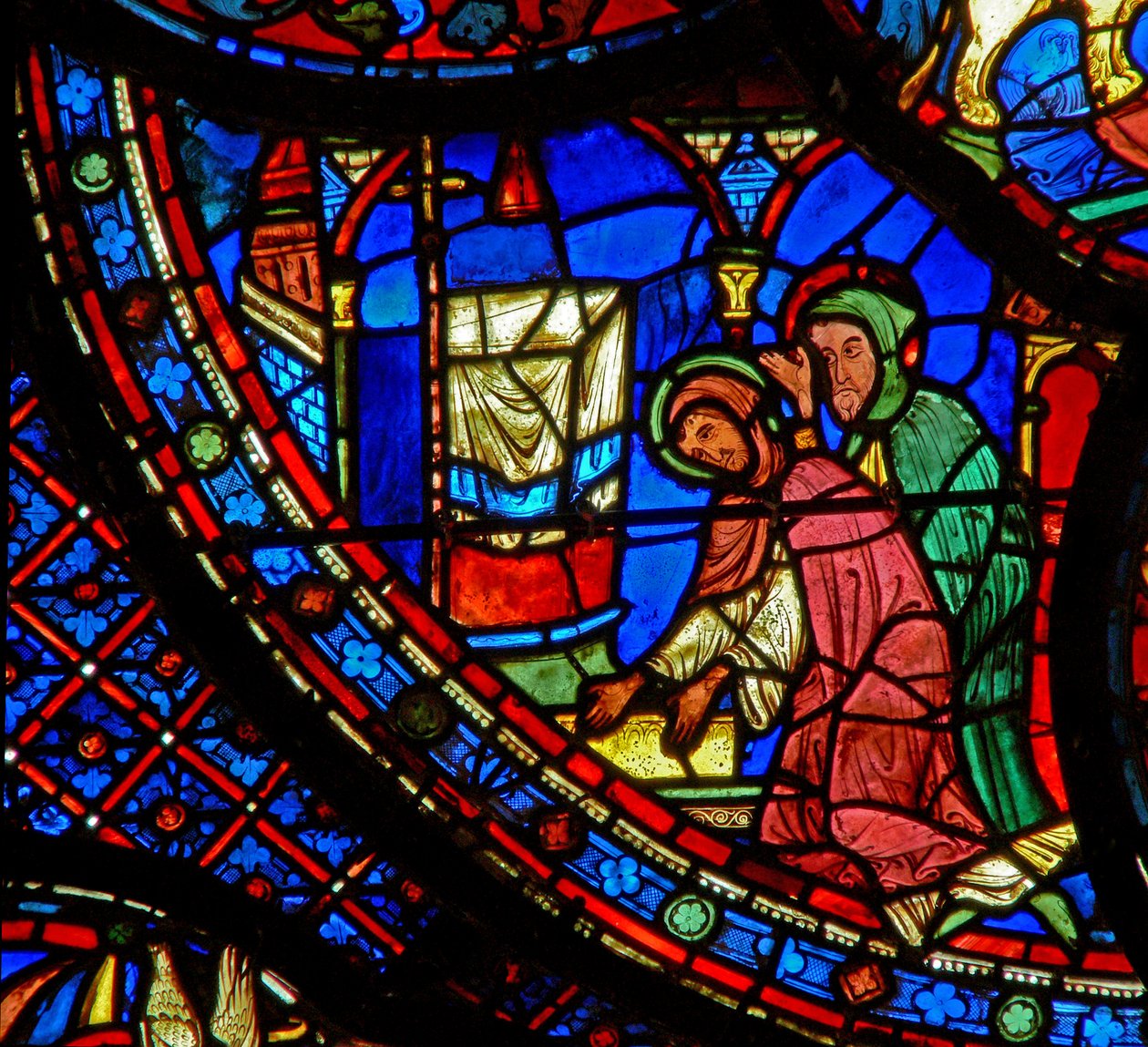 Szent Antal: Anchorite Szent Pál testénél imádkozik (w30b) alkotó: French School