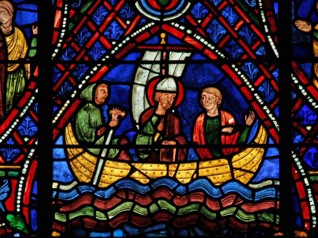 St. Apollinaire: csónakban (w36) alkotó: French School