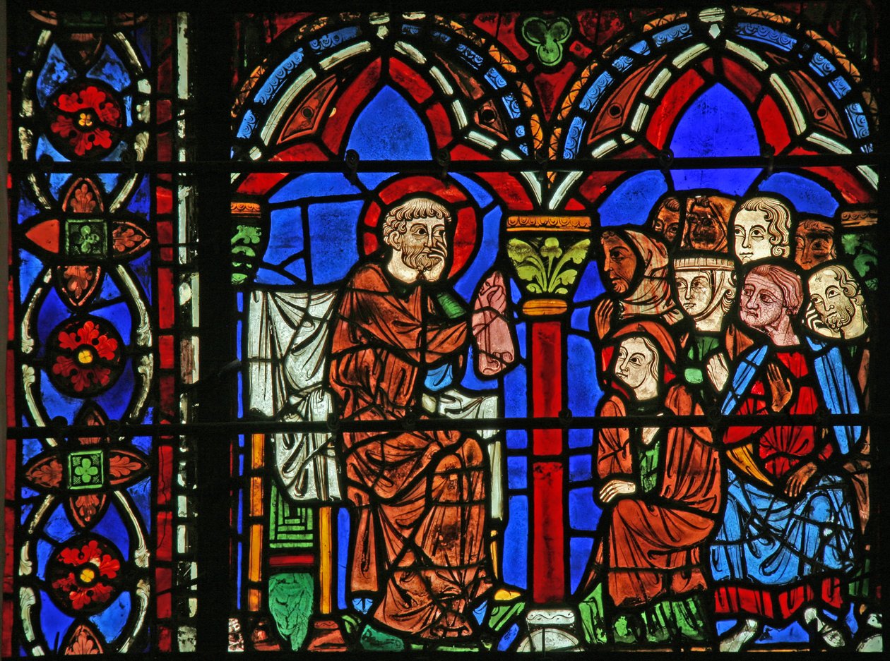 St Cheron ablak: prédikáció (w15) alkotó: French School