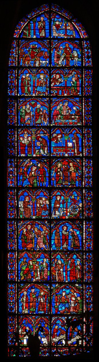 St Cheron ablak: jelenetek a (w15) életéből alkotó: French School