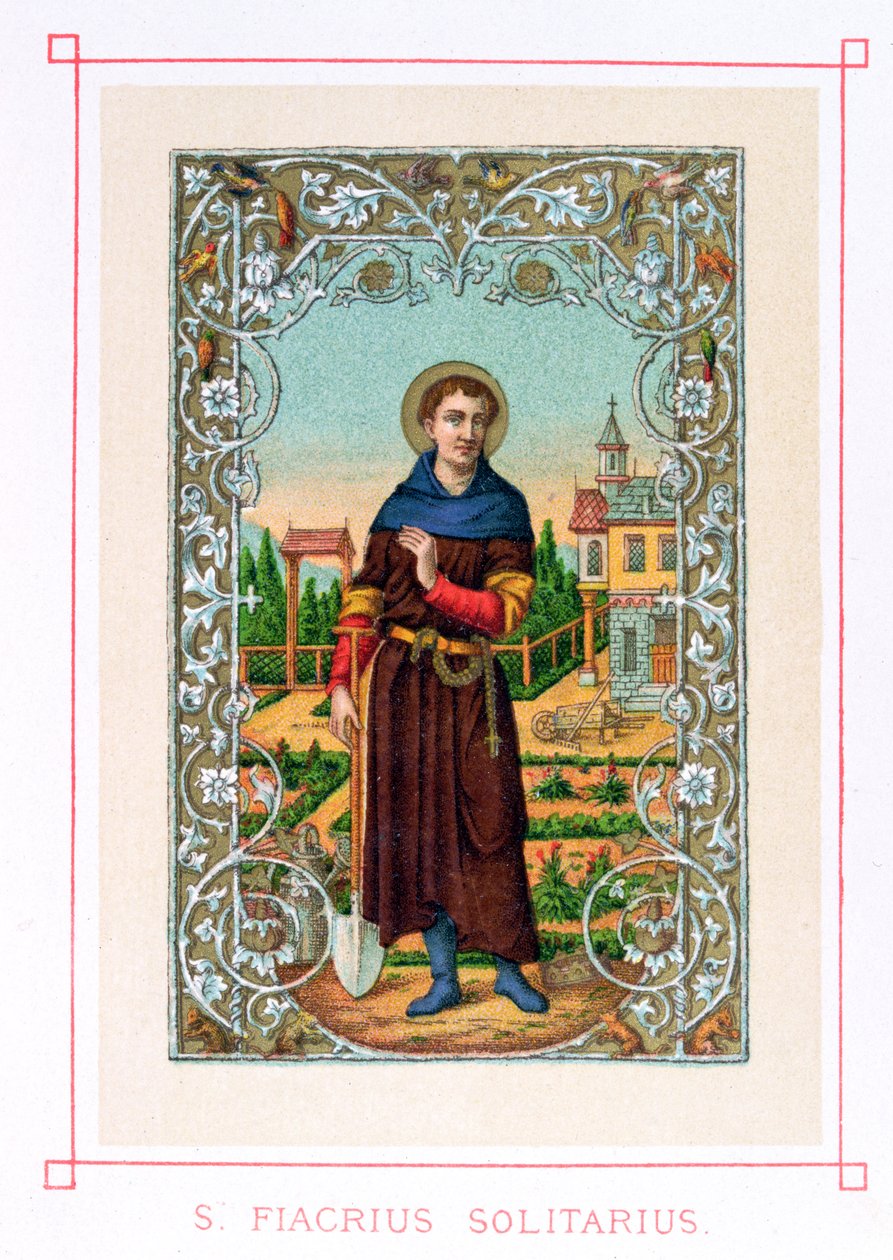 St. Fiacre (megh. 670) 1873 alkotó: French School