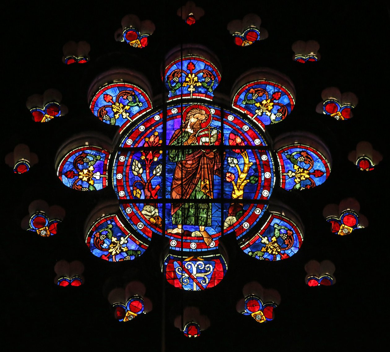Keresztelő Szent János a sivatagban Agnus Deivel (w116) alkotó: French School