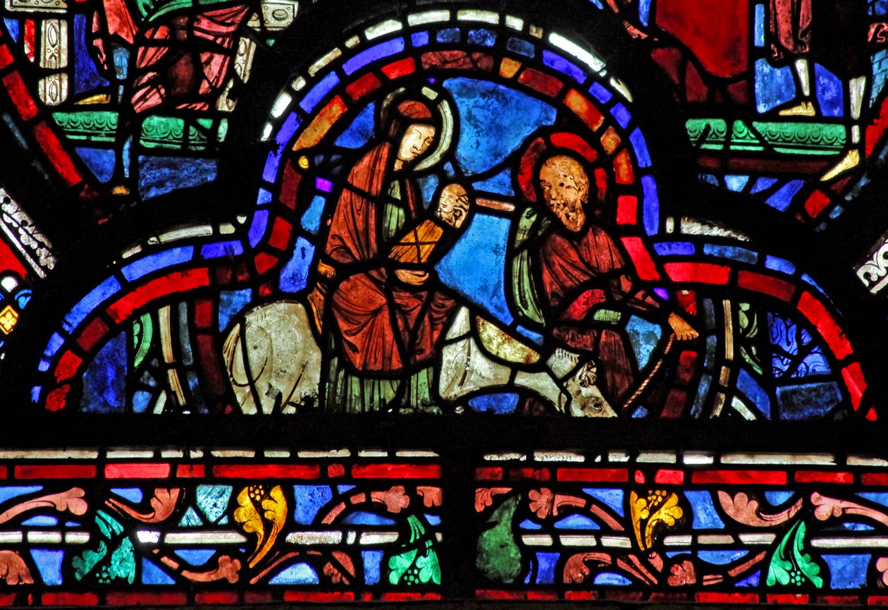 Szent János ablak: Repülés Egyiptomba (w48) alkotó: French School