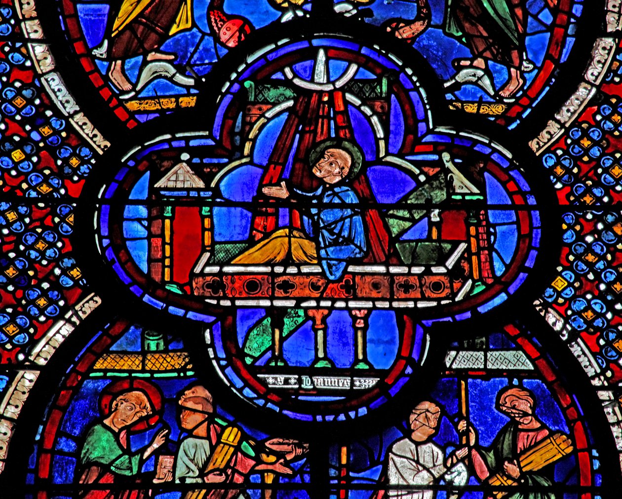Szent János ablak: halálra és feltámadásra vár (w48) alkotó: French School
