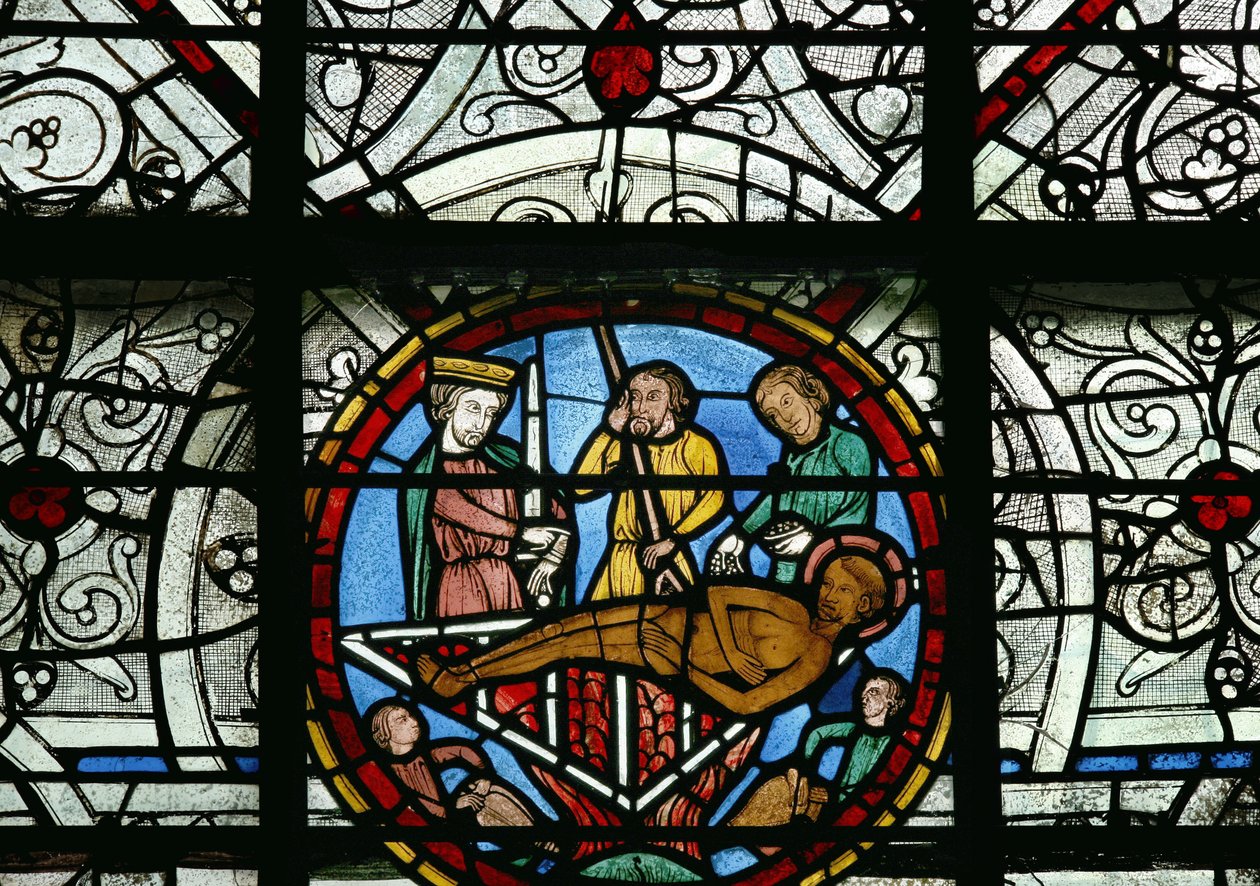 St. Laurence a grillen alkotó: French School