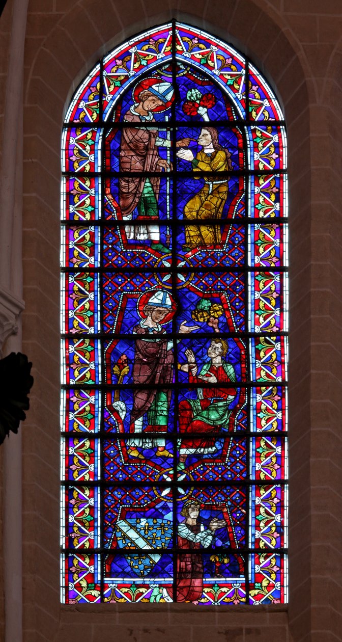 Szent Márton betegeket gyógyít. Thibault VI, Chartres grófja (w109) alkotó: French School