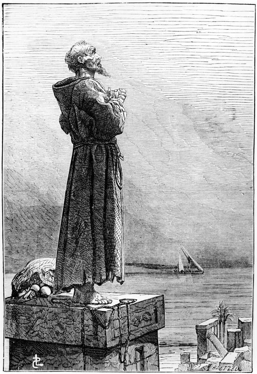 St Simeon Stylites, késő C19 alkotó: French School